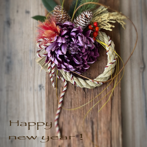 お正月　しめ縄飾り　一点飾り お正月しめ縄飾り一点飾り