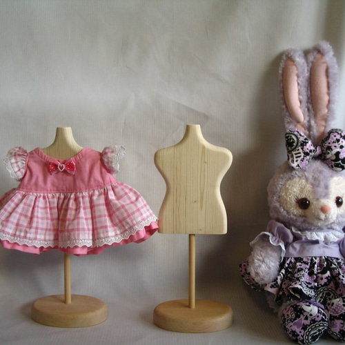 ハンドメイド* ぬいぐるみ*うさぎのトルソー*インテリア ぬいぐるみ うさぎ用白木のトルソー ぬいぐるみ studio-crear 通販