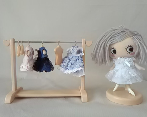ゆゆ様＊Jiji＊ハンドメイド 飾り棚 3点＊kyo＊ドール ハンガーラック 0_0b95d94514dc4c2ab9e08b928cba