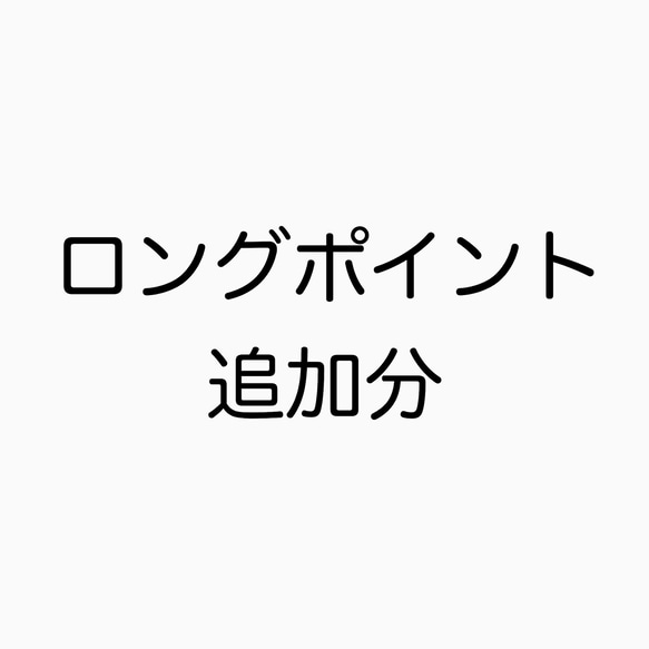 ロングポイント追加分 1枚目の画像