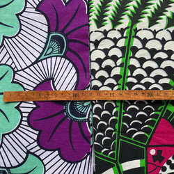 ハギレセット＊4枚組  生地  アフリカ布 アフリカン 小物作り ハンドメイド 手作り 手芸用品 布 80201 3枚目の画像