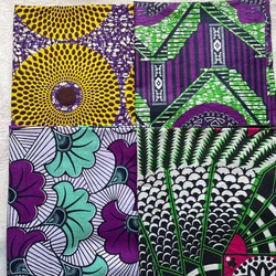 ハギレセット＊4枚組  生地  アフリカ布 アフリカン 小物作り ハンドメイド 手作り 手芸用品 布 80201 4枚目の画像