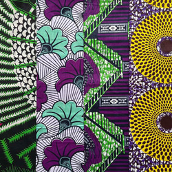 ハギレセット＊4枚組  生地  アフリカ布 アフリカン 小物作り ハンドメイド 手作り 手芸用品 布 80201 5枚目の画像