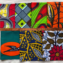 ハギレセット＊15枚組  生地  アフリカ布 アフリカン 小物作り ハンドメイド 手作り 手芸用品 布 a90203 3枚目の画像