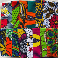 ハギレセット＊15枚組  生地  アフリカ布 アフリカン 小物作り ハンドメイド 手作り 手芸用品 布 a90203 5枚目の画像