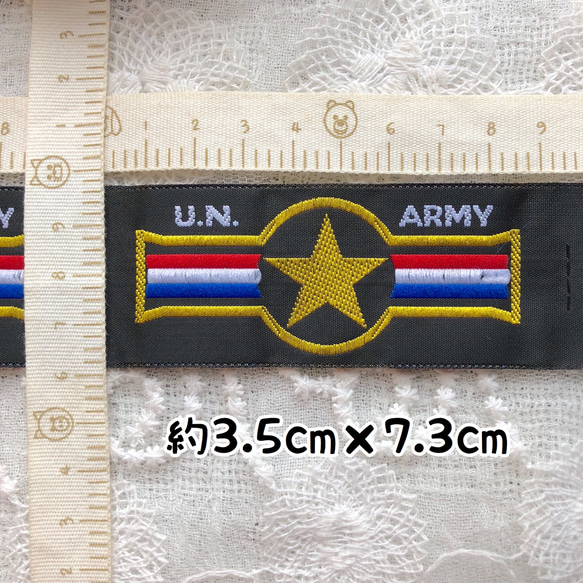 【刺繍タグ★10枚セット★UN ARMY★エンブレム系】 2枚目の画像