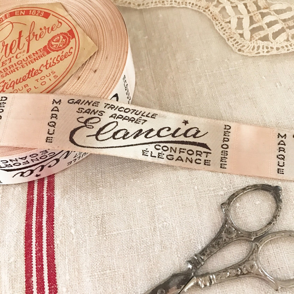 フランスのヴィンテージタグ3枚セット リボン・テープ petiteboite