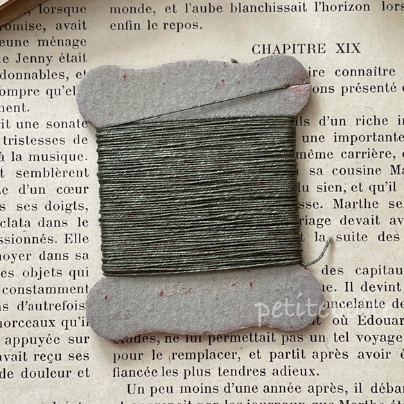 フランスの古い麻糸巻き 2個セット 5枚目の画像