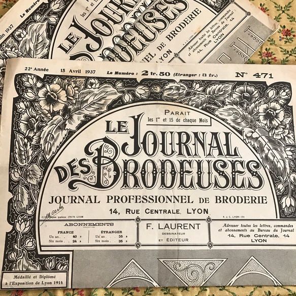 LE JOURNAL DES BRODEUSES 1937年 No.471 1枚目の画像
