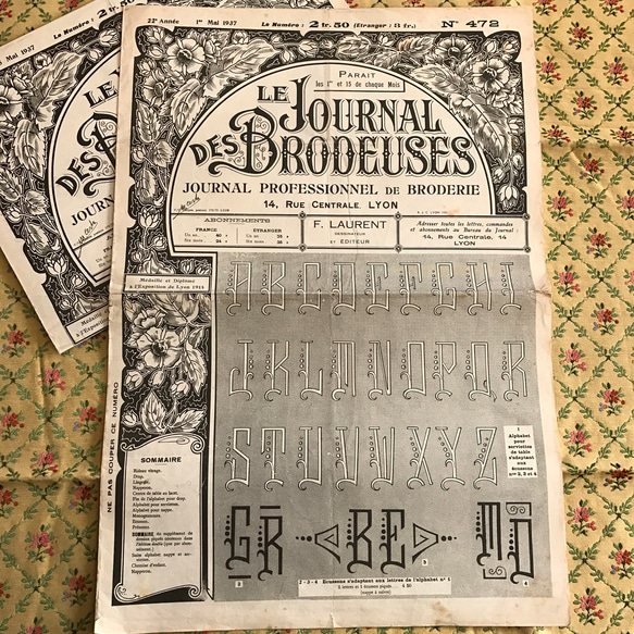 LE JOURNAL DES BRODEUSES 1937年 No.472 2枚目の画像