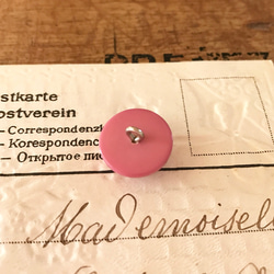 ヴィンテージボタン・ピンクドーム型 4枚目の画像