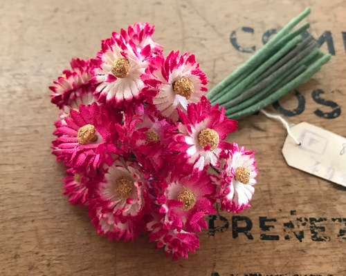 フランスアンティーク　布花ブーケ フランスアンティーク 布花ブーケ 白 チャーム Mon Atelier
