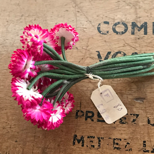 フランスの古い布花・ピンクお花のブーケ その他素材 petiteboite 通販