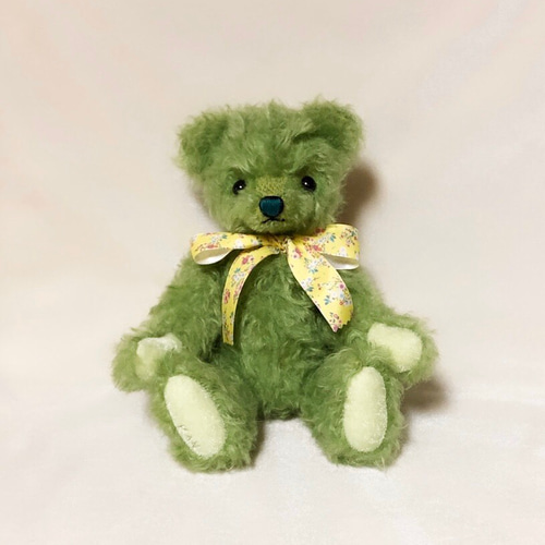 ippo 作家 ぬいぐるみ テディベア ハンドメンド ワニ テディベアの若葉 ぬいぐるみ P-kan ＊ teddy 通販 8603167