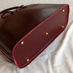 ブガッティ型バッグ（大型A4ファイル対応・ワインレッド色、各色） 3枚目の画像