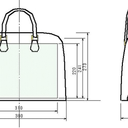 ブガッティ型バッグ（大型A4ファイル対応・ワインレッド色、各色） 6枚目の画像