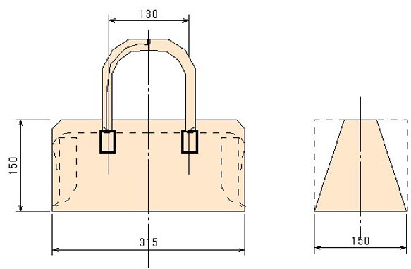 【受注制作】ヌメ革のバッグ2021モデル（キャメル+こげ茶色、その他各色組み合わせ） 6枚目の画像