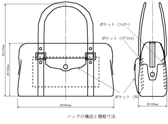 Ar様ご注文の牛ヌメ革製のバッグ（モスグリーン色） 9枚目の画像