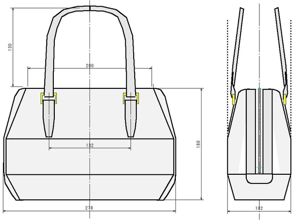 【受注制作】ヌメ革のバッグ2019モデル（ナチュラル色、その他各色） 7枚目の画像