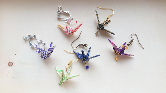 creema限定】折り紙アクセサリー2点セット福袋 ピアス（フック