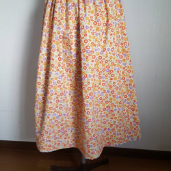 花柄ギャザースカート 3枚目の画像