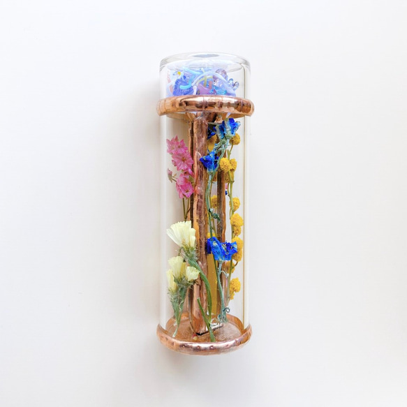 手の中の花束/﻿﻿万華鏡 『petit scope』ドライフラワー 花束 2枚目の画像