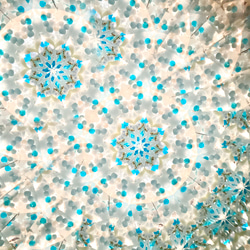ガラスポッドの万華鏡『フラワーポッド』ドライフラワーヘリクリサム/light blue 5枚目の画像