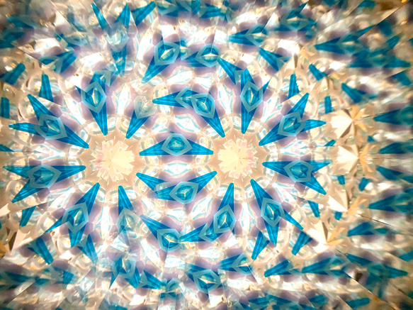萬花筒玻璃莢「花莢」乾燥花千日紅/淺藍 第8張的照片