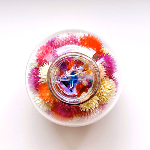 万華鏡『フラワーポッド』ドライフラワー千日紅 花 /red 赤 その他