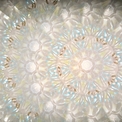 ガラスポッドの万華鏡『フラワーポッド』ドライフラワーヘリクリサム/white 3枚目の画像