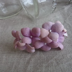 purple hydrangea hair accessory　 2枚目の画像