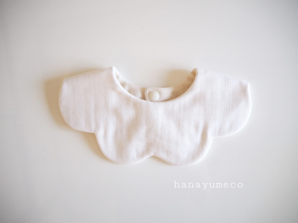 花びらスタイ 大人気❤︎花びらスタイ ホワイト スタイ・よだれかけ hanayumeco 通販