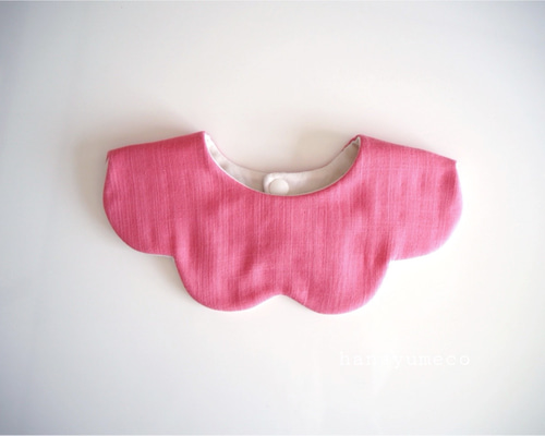 花びらスタイ 花びらスタイ チェリーレッド スタイ・よだれかけ hanayumeco