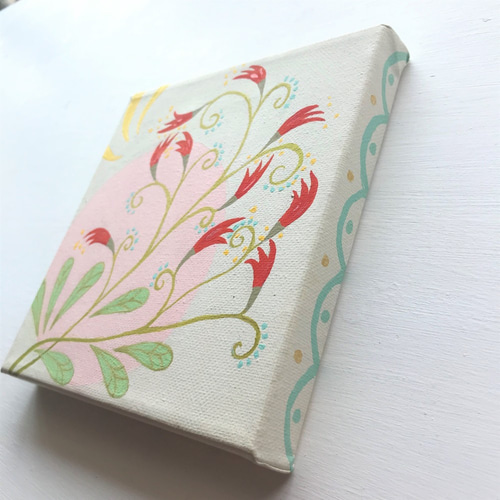 花【原画/キャンバス】 癒しのアート 花のイラスト no.030 イラスト