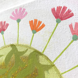 植物のエネルギーをあなたに届けるプランツ・スピリットアート【原画/キャンバス】花のイラスト《MiRAKiss　A021 3枚目の画像