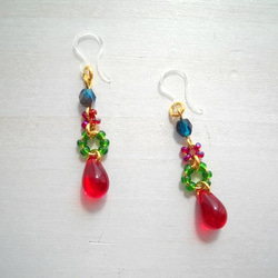 <再販>Candy drop pierced earrings (樹脂ピアス) 3枚目の画像