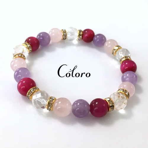 パステルラベンダーピンクアメジストムーン水晶