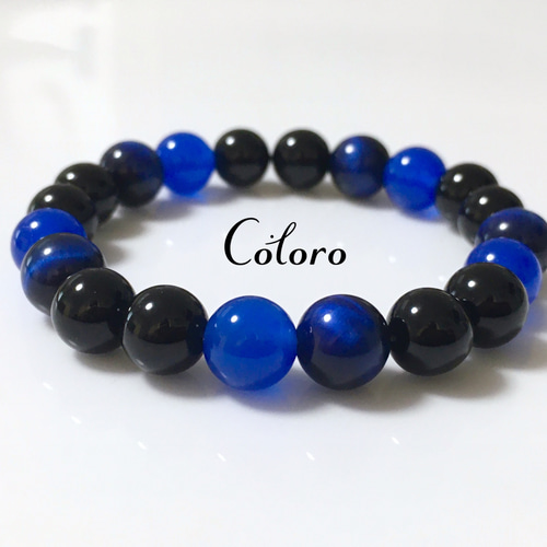 ☆ブルータイガーアイ・ブルーアゲート（瑪瑙）・オニキス☆誕生石