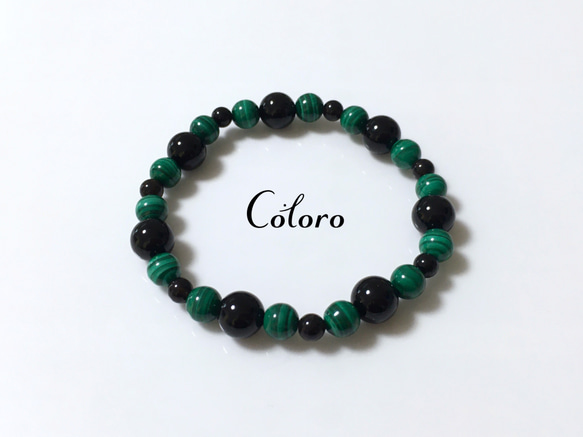 ☆安眠快眠☆オニキス・マラカイト・モリオン（黒水晶）☆誕生石