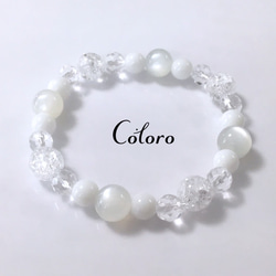 ☆ホワイトムーンストーン・オニキス・クラッククリスタル・クォーツ