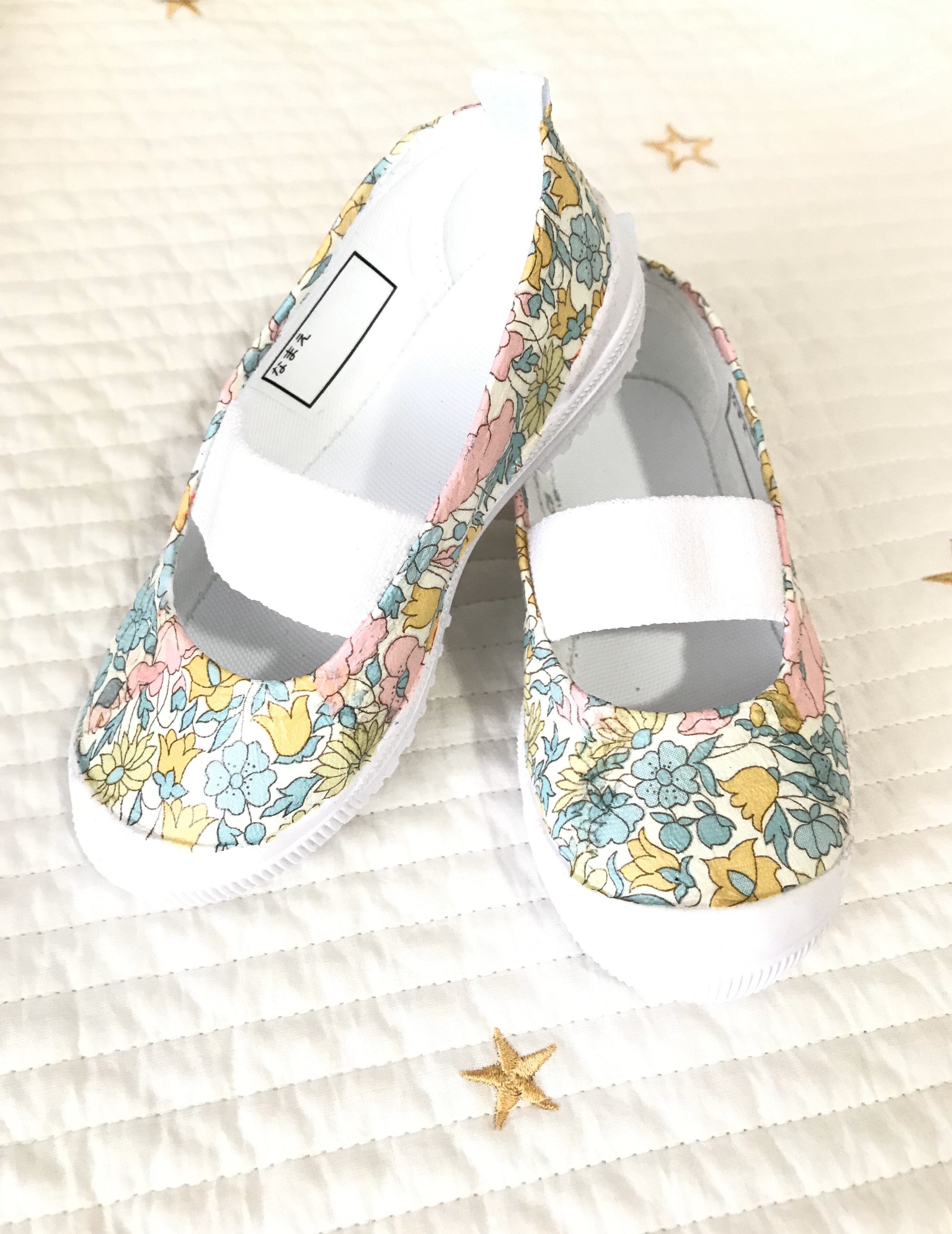 上履き❃デコパージュ❃ハンドメイド スリッパ・ルームシューズ Lily