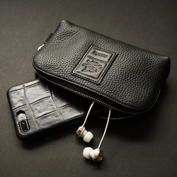 Mサイズ】Leather Pouch Excela Zip エクセラファスナー使用