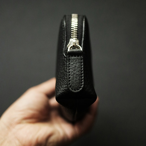 Mサイズ】Leather Pouch Excela Zip エクセラファスナー使用