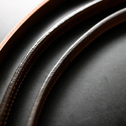 【幅12mm】 Leather Strap レザーストラップ カメラストラップ ウォレットチェーン【ブラック】 3枚目の画像