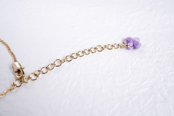 紫陽花のネックレス[SI-21-009] 3枚目の画像