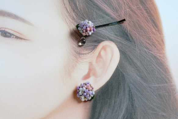 紫陽花のヘアピン[SI-21-011] 3枚目の画像