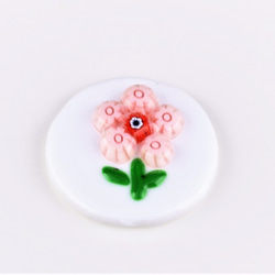 ミルフィオリの小さなお花　カボション 2枚目の画像