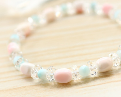 ☆優しさのお守り☆…☆クィーンコンクシェル：タンブル＆ラリマー：4.5