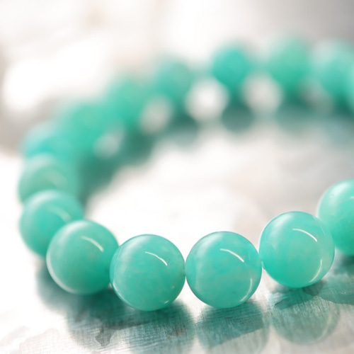 ★特選NEW★希望の石♢ホープストーン【希少☆ネオンアマゾナイトさざれ】❤️ ☆希望の石：ホープストーン☆…☆アマゾナイト：10.5ミリ☆…☆天然石