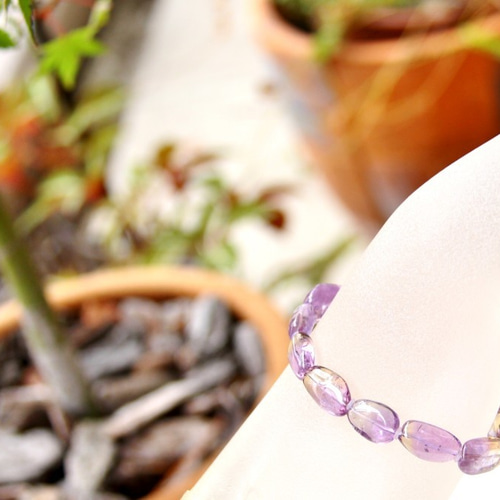 ☆宝石品質☆…☆陰陽の石：アメトリン（タンブルカット）☆…☆天然石  